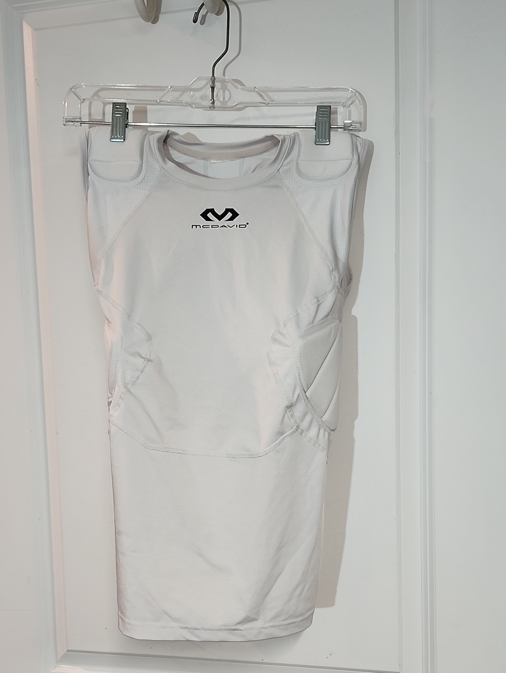 McDavid Kids White Padded Compression Shorts
